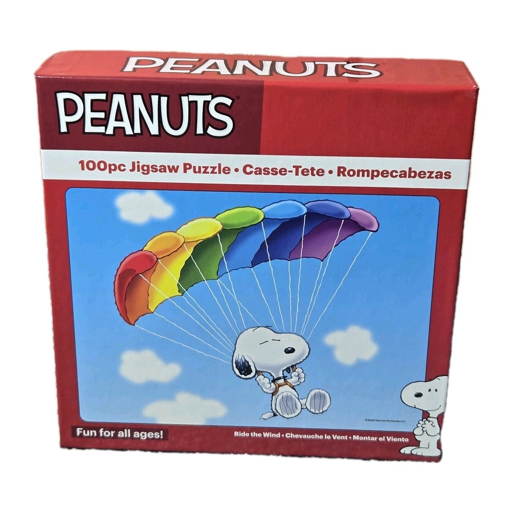 Peanuts RIDE THE WIND Rainbow Kite Parasail Snoopy 100‎ Pc Puzzle NEW Sealed